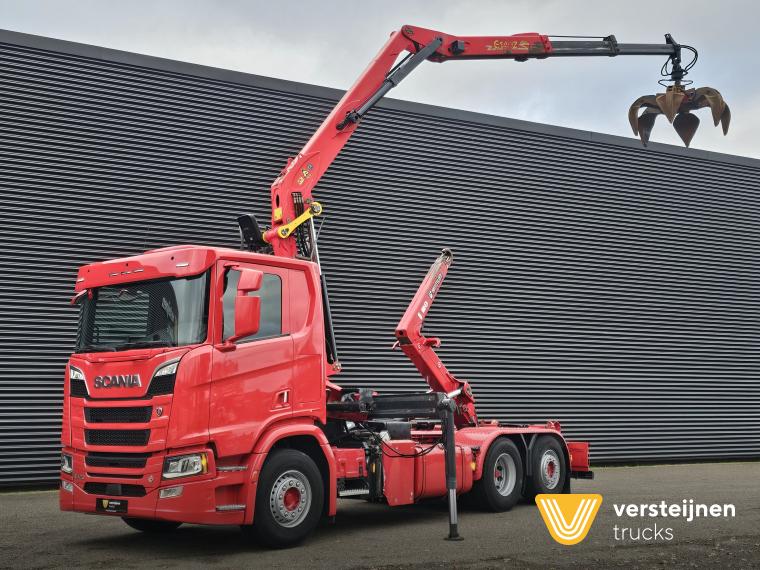 Scania R520 V8 6x2/4 / EPSILON CRANE + HOOKLIFT